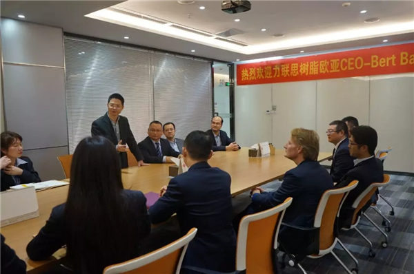 AOC力聯思樹脂集團歐亞CEO Bert Bakker一行蒞臨廣東博皓參觀指導-3