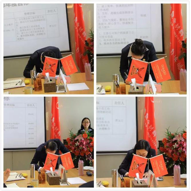 廣東博皓各部門長確認目標