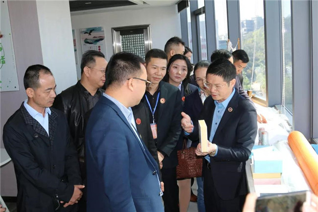 贛州市桔都商會會長林炳煌一行到廣東博皓交流學習 -2